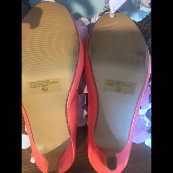 👠Delicacy Coral Heels👠 - Picture 3 of 5